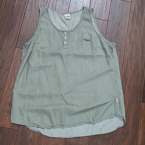 Magellan Outdoors Olive Green Sleeveless Top size XXL